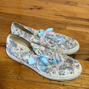 Barely worn, LS Superga X, size 10.